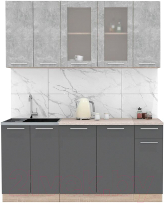 Готовая кухня Интерлиния Мила 17-60 - фото