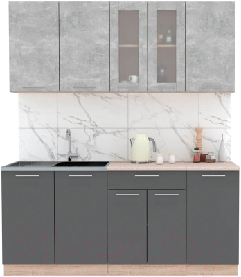 Готовая кухня Интерлиния Мила 18 - фото