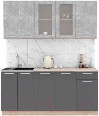 Готовая кухня Интерлиния Мила 18-60 - фото