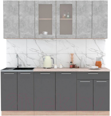 Готовая кухня Интерлиния Мила 20-60 - фото