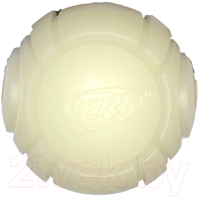 Игрушка для собак Nerf Мяч теннисный для бластера блестящий / 30731 - фото