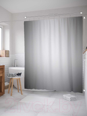 Шторка-занавеска для ванны JoyArty Дождливый день / sc_13573
