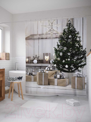 Шторка-занавеска для ванны JoyArty Аккуратные подарки / sc_78646