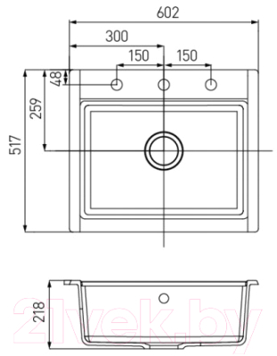Мойка кухонная Акватон Делия 60