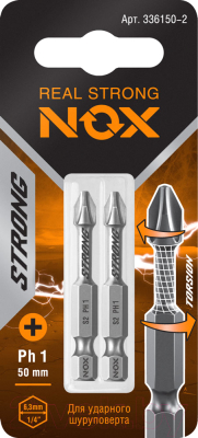 Набор бит Nox Strong Torsion E6.3 Ph1-50 / 336150-2 - фото