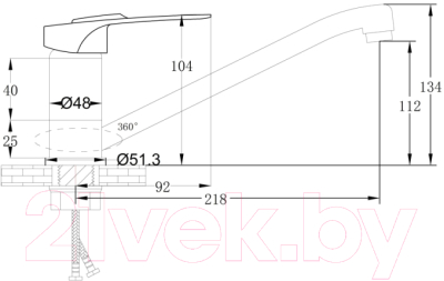 Смеситель РМС SL55-004F-25