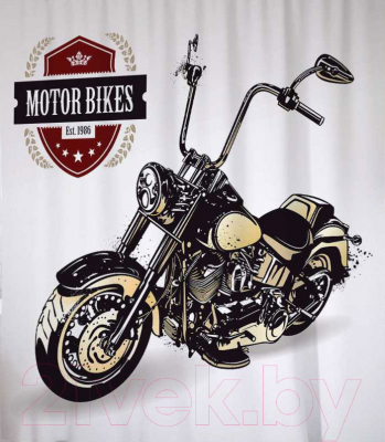 Шторка-занавеска для ванны JoyArty Новые мотоциклы / sc_17782 - фото