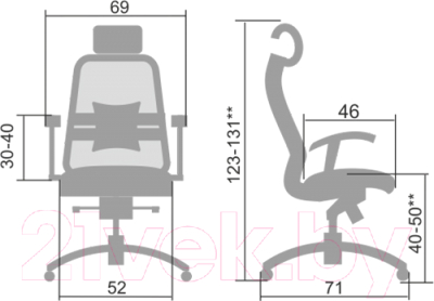 Кресло офисное Metta Samurai S-3.04