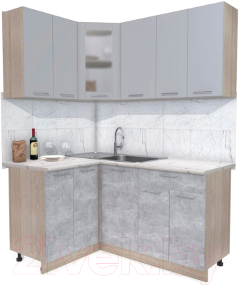 Готовая кухня Интерлиния Мила 12x16