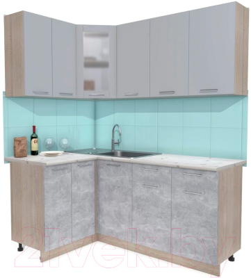 Готовая кухня Интерлиния Мила 12x18 - фото