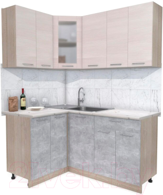 Готовая кухня Интерлиния Мила 12x16 - фото