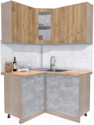 Готовая кухня Интерлиния Мила 12x13 - фото