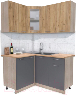 Готовая кухня Интерлиния Мила 12x14 - фото