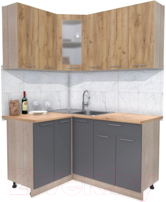 Готовая кухня Интерлиния Мила 12x15 - фото