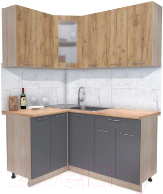 Готовая кухня Интерлиния Мила 12x16 - фото