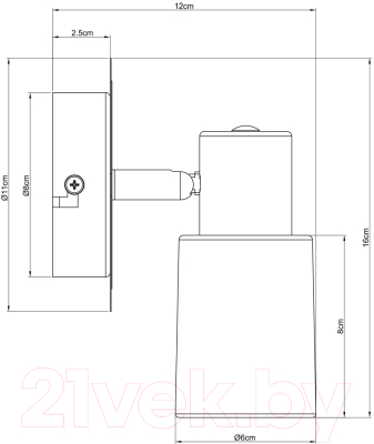 Спот Arte Lamp Cavalletta A4510AP-1SS