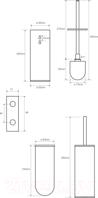 Ершик для унитаза Bemeta Omega 102313067