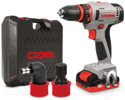 Аккумуляторная дрель-шуруповерт CROWN CT21081HQ-2 BMC - фото
