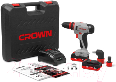 Аккумуляторная дрель-шуруповерт CROWN CT21081HQ-2 BMC
