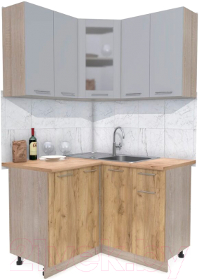 Готовая кухня Интерлиния Мила 12x12 - фото