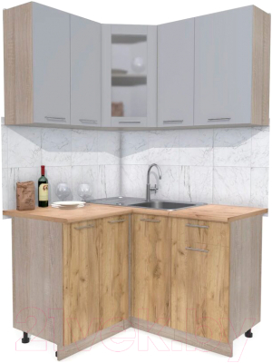 Готовая кухня Интерлиния Мила 12x13 - фото