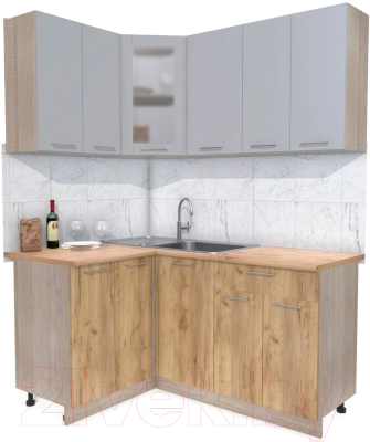 Готовая кухня Интерлиния Мила 12x16 - фото