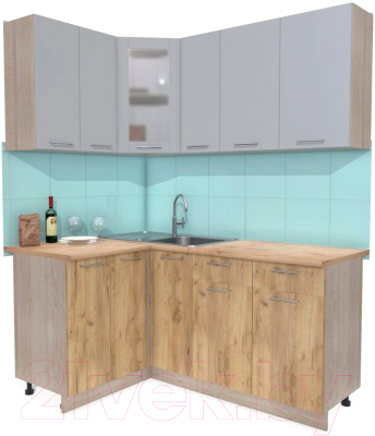 Готовая кухня Интерлиния Мила 12x17 - фото
