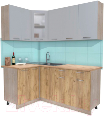 Готовая кухня Интерлиния Мила 12x18 - фото