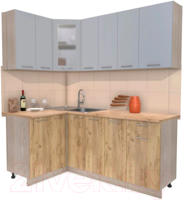 Готовая кухня Интерлиния Мила 12x19 - фото