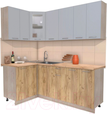 Готовая кухня Интерлиния Мила 12x20 - фото