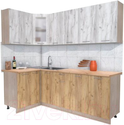 Готовая кухня Интерлиния Мила 12x22 - фото