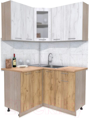 Готовая кухня Интерлиния Мила 12x13 - фото