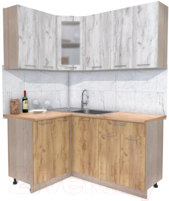 Готовая кухня Интерлиния Мила 12x16 - фото