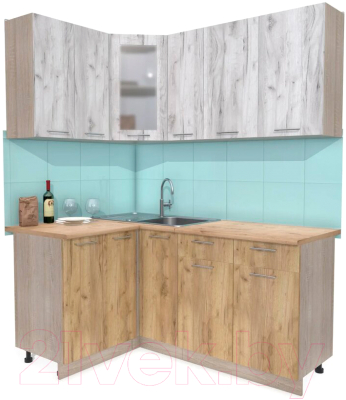 Готовая кухня Интерлиния Мила 12x17 - фото