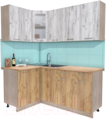 Готовая кухня Интерлиния Мила 12x18 - фото