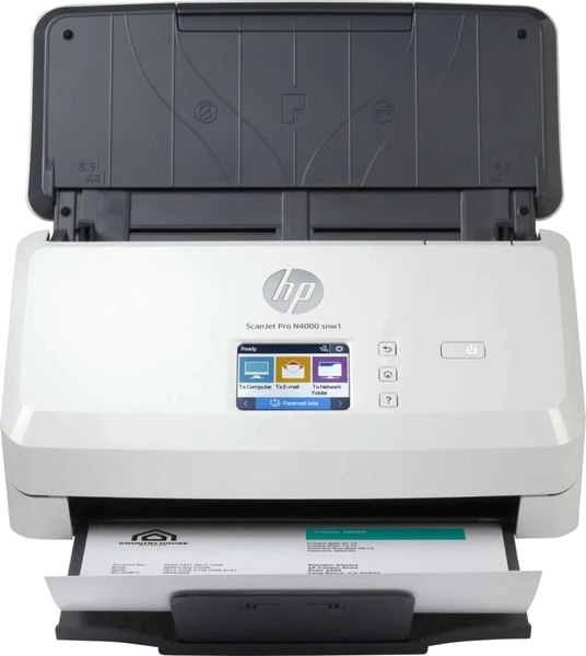 Протяжный сканер HP ScanJet Pro N4000 SNW1 (6FW08A) - фото