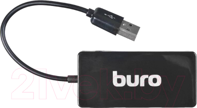 USB-хаб Buro BU-HUB4-U2.0-Slim - фото