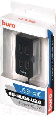 USB-хаб Buro BU-HUB4-U2.0