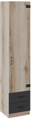 Шкаф-пенал ТриЯ Окланд ТД-324.07.21 (черный/дуб делано) - фото