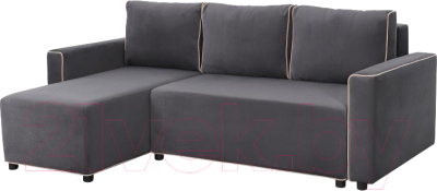 Диван угловой Мебельград Некст Стандарт (альба темно-серый/альба бежевый) - фото