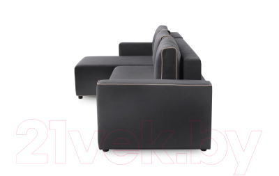 Диван угловой Мебельград Некст Стандарт (альба темно-серый/альба бежевый)