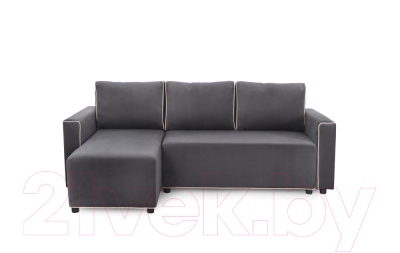 Диван угловой Мебельград Некст Стандарт (альба темно-серый/альба бежевый)