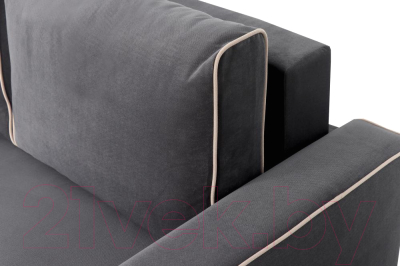 Диван угловой Мебельград Некст Стандарт (альба темно-серый/альба бежевый)