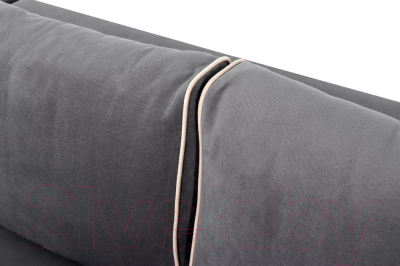 Диван угловой Мебельград Некст Стандарт (альба темно-серый/альба бежевый)