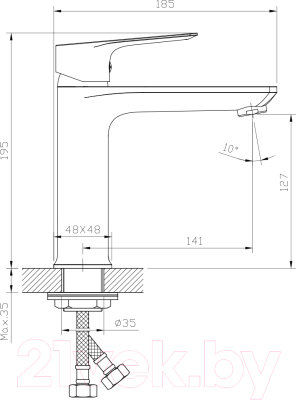 Смеситель Rossinka Silvermix RS27-13