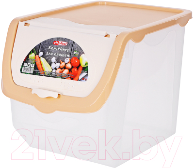 Контейнер Эльфпласт EP506 (12л, бежевый) - фото