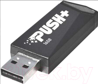 Usb flash накопитель Patriot Push+ 64GB Black (PSF64GPSHB32U)