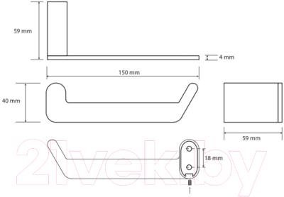 Держатель для туалетной бумаги Bemeta Organic 157112021