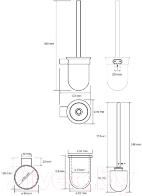 Ершик для унитаза Bemeta Organic 157113141