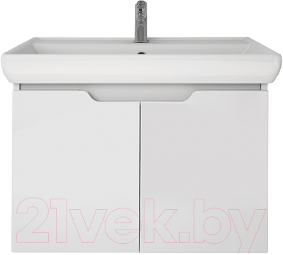Тумба под умывальник Dreja Q (D) / 99.1002 (белый глянец)